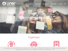 Tablet Screenshot of liner-communication.fr